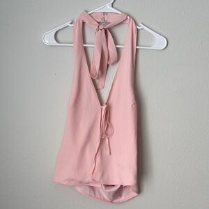 Edikted Soft Pink Halter Top